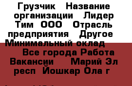 Грузчик › Название организации ­ Лидер Тим, ООО › Отрасль предприятия ­ Другое › Минимальный оклад ­ 6 000 - Все города Работа » Вакансии   . Марий Эл респ.,Йошкар-Ола г.